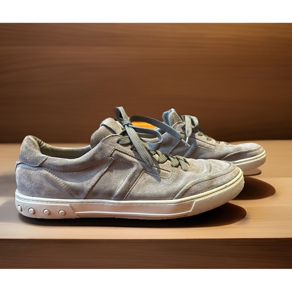 Tod's Men's Suede‎ Sneakers Size 10.5 Gray Shoes